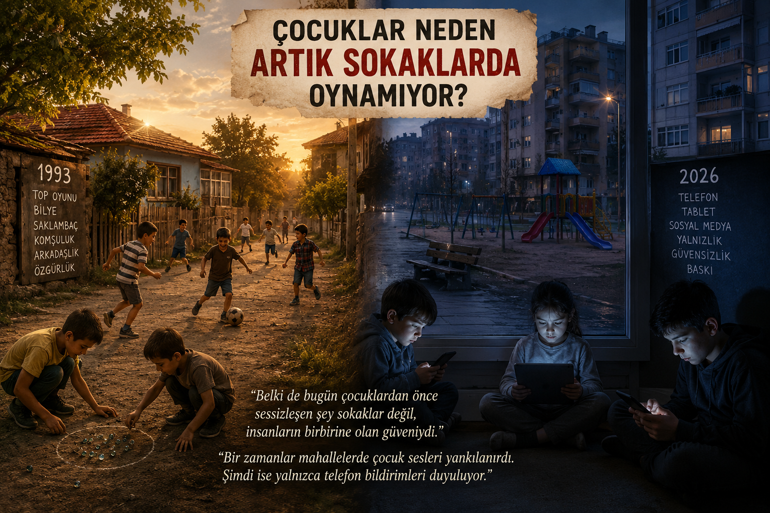“Çocuklar Neden Artık Sokakta Oynamıyor?”